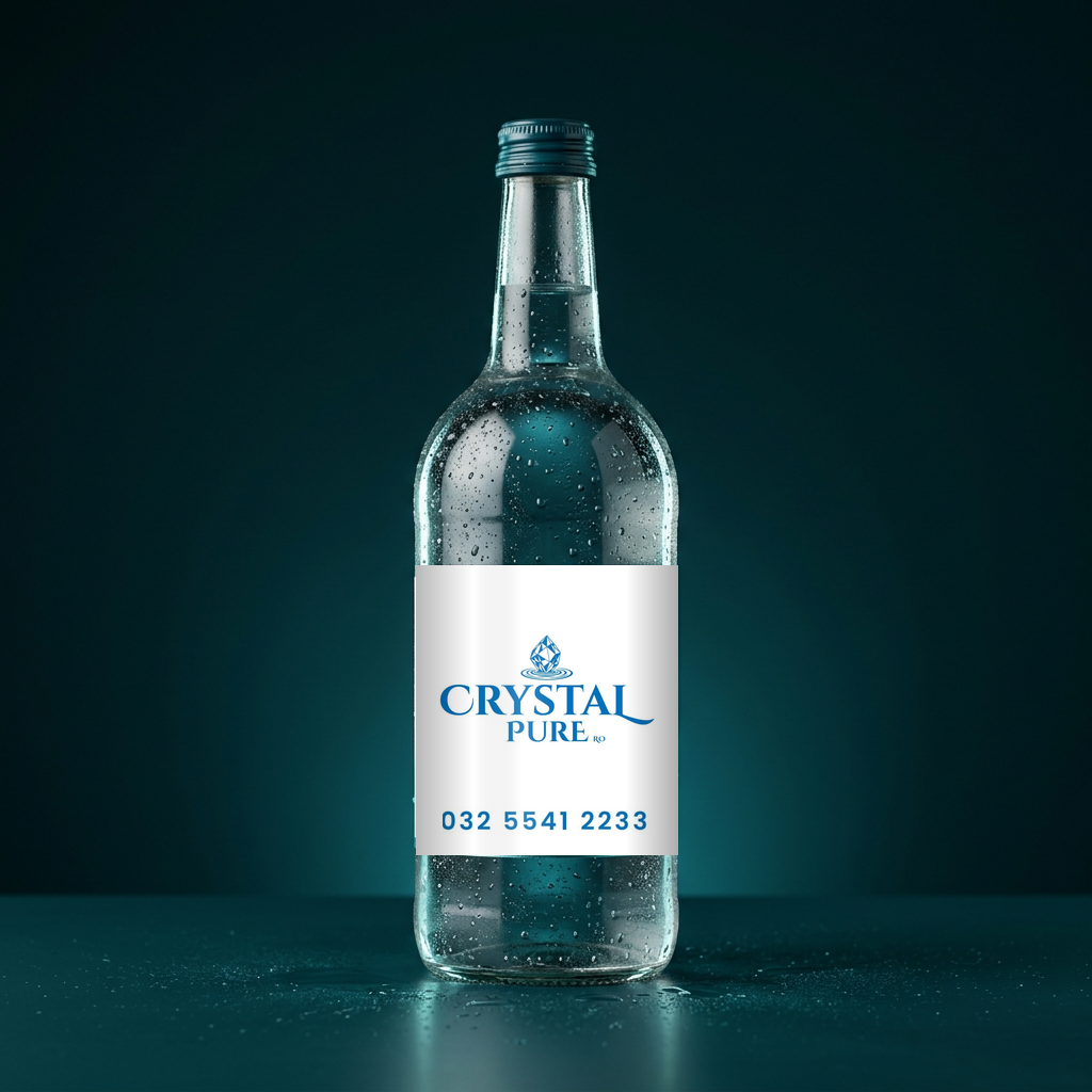 Crystal Pure signature water bottle